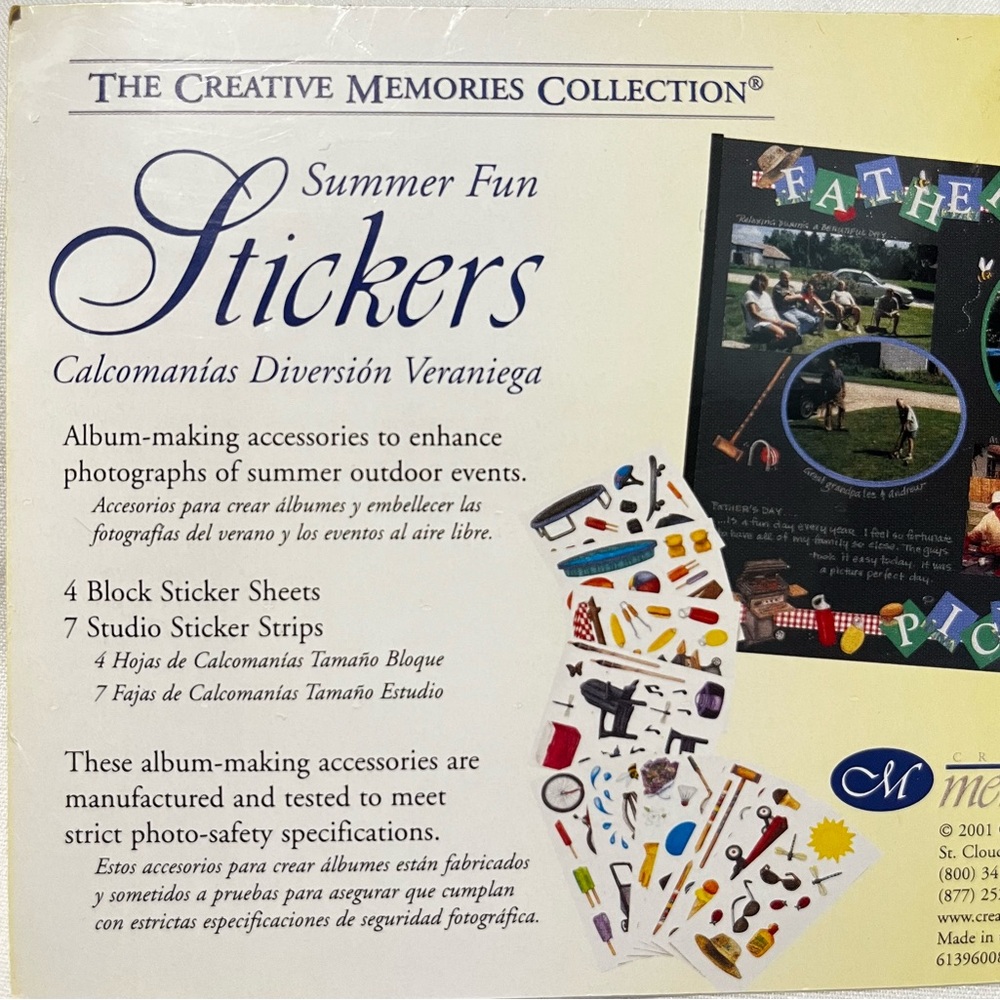 Creative Memories Summer Fun Sticker Collection